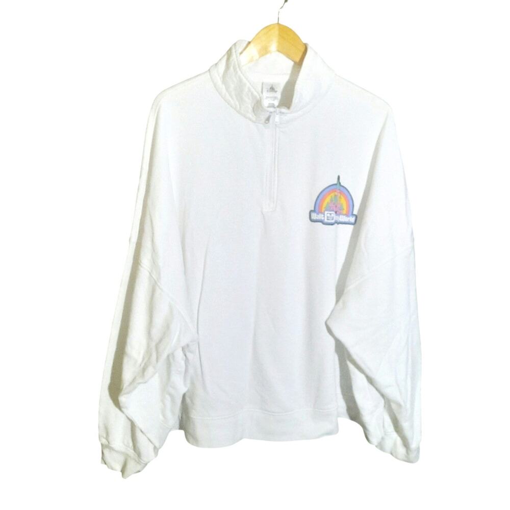 Disney Parks Walt Disney World Womens Quarter Zip Pullover Sweatshirt Size 3X